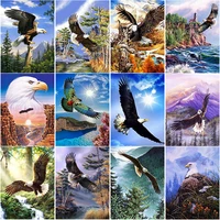 50x70cm new 5d diy diamond painting eagle diamond embroidery animals cross stitch full round drill crafts home decor manual gift