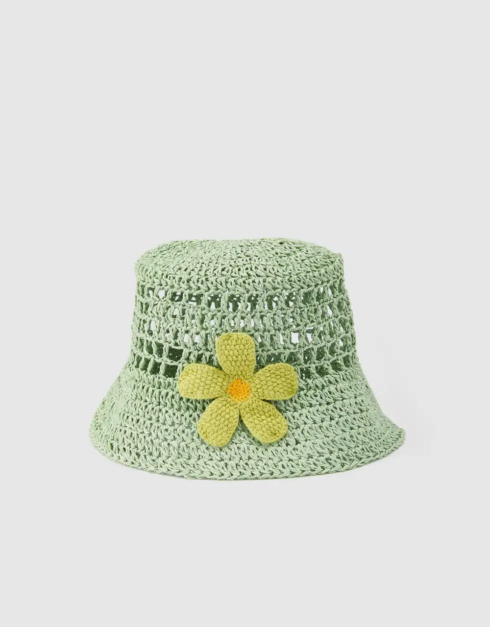 

Urban Revivo Floral Straw Hat Summer Women's Sun Hat Bucket Cap Floral Bucket hat Panama Gorros Holiday Sun Cap