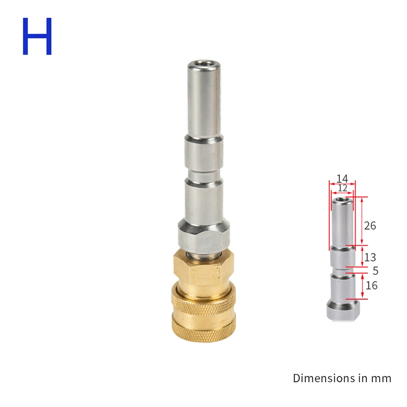 

Pressure Washer Adapter for Karcher Quick Connector 1/4" to Spray Gun Wand Lance Bayonet Adapter 1/4" quick disconnect release