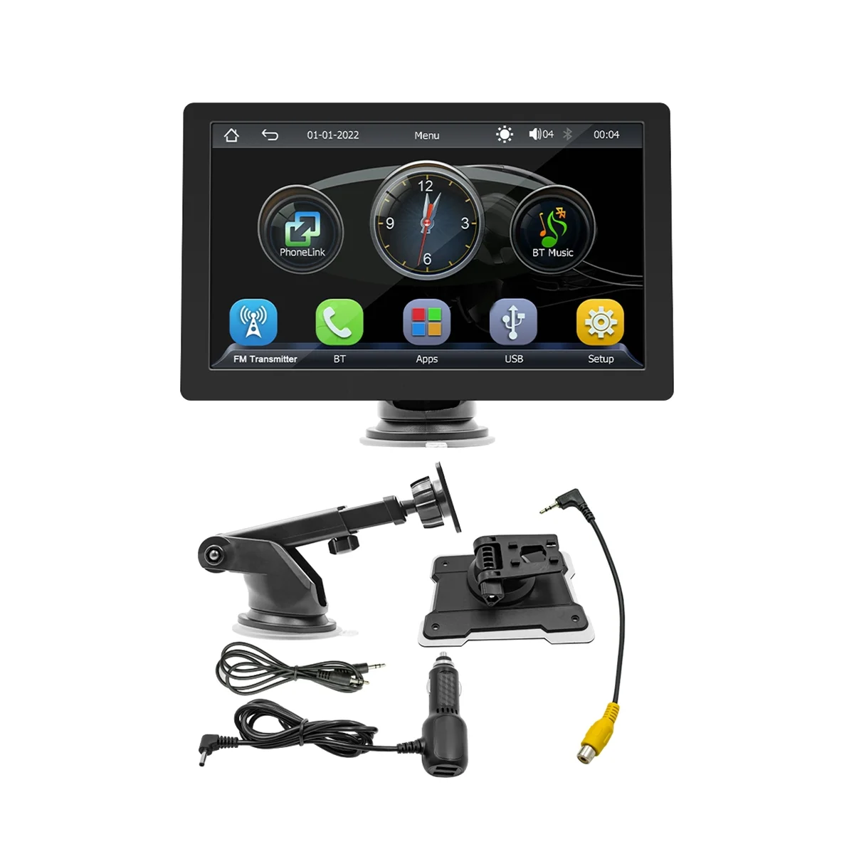 9 дюймовый автомобильный IPS сенсорный экран беспроводной CarPlay Android портативный