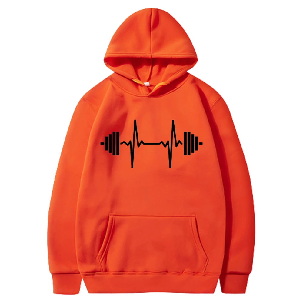 

Осенне-зимние взрослые мужские топы с Капюшоном Повседневный Спортивный Фитнес гантель с рисунком 2d Молодежный трендовый многоцветный пуловер