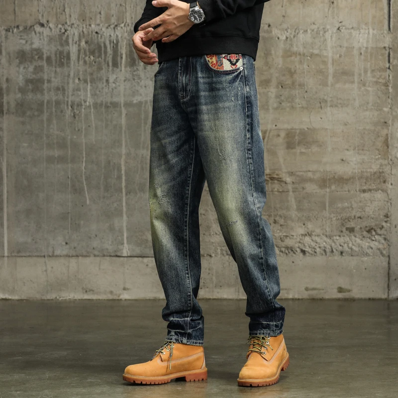 Мешковатые штаны KSTUN мужские джинсы свободные штаны-шаровары уличная одежда