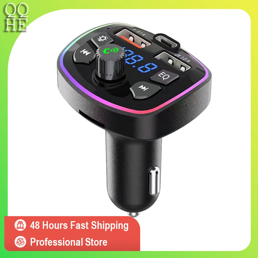 

Автомобильный FM-передатчик Bluetooth 5,0 с двумя USB-портами, а