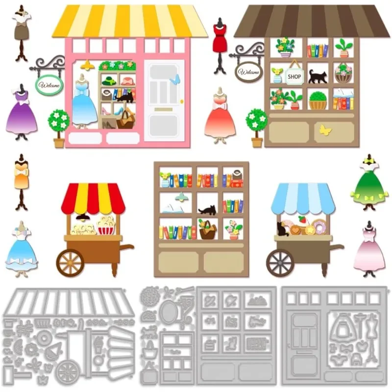 3 шт. трафареты для одежды юбки и платья