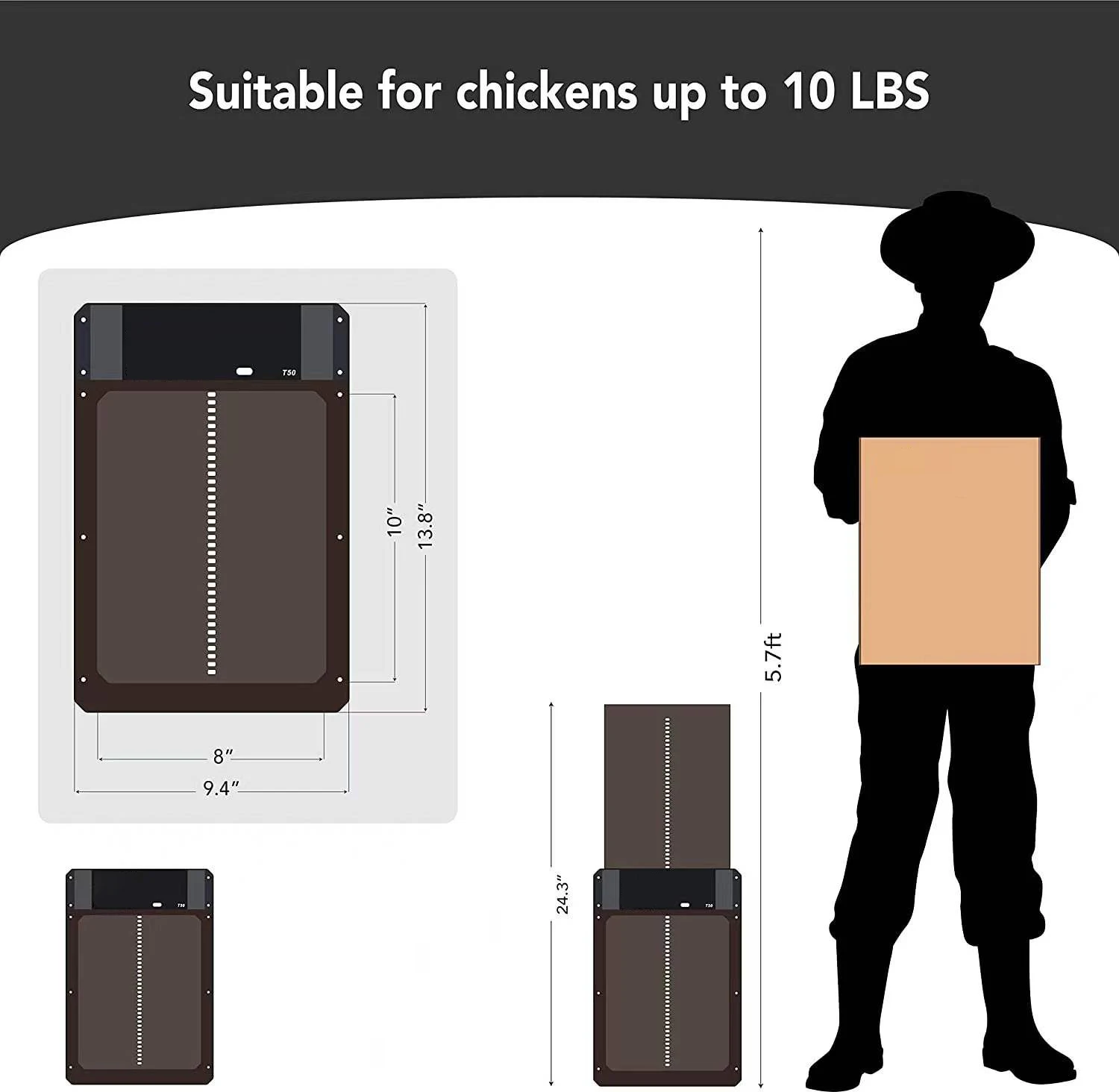 Автоматический Дверной светильник для курятника умный Нож домашней птицы