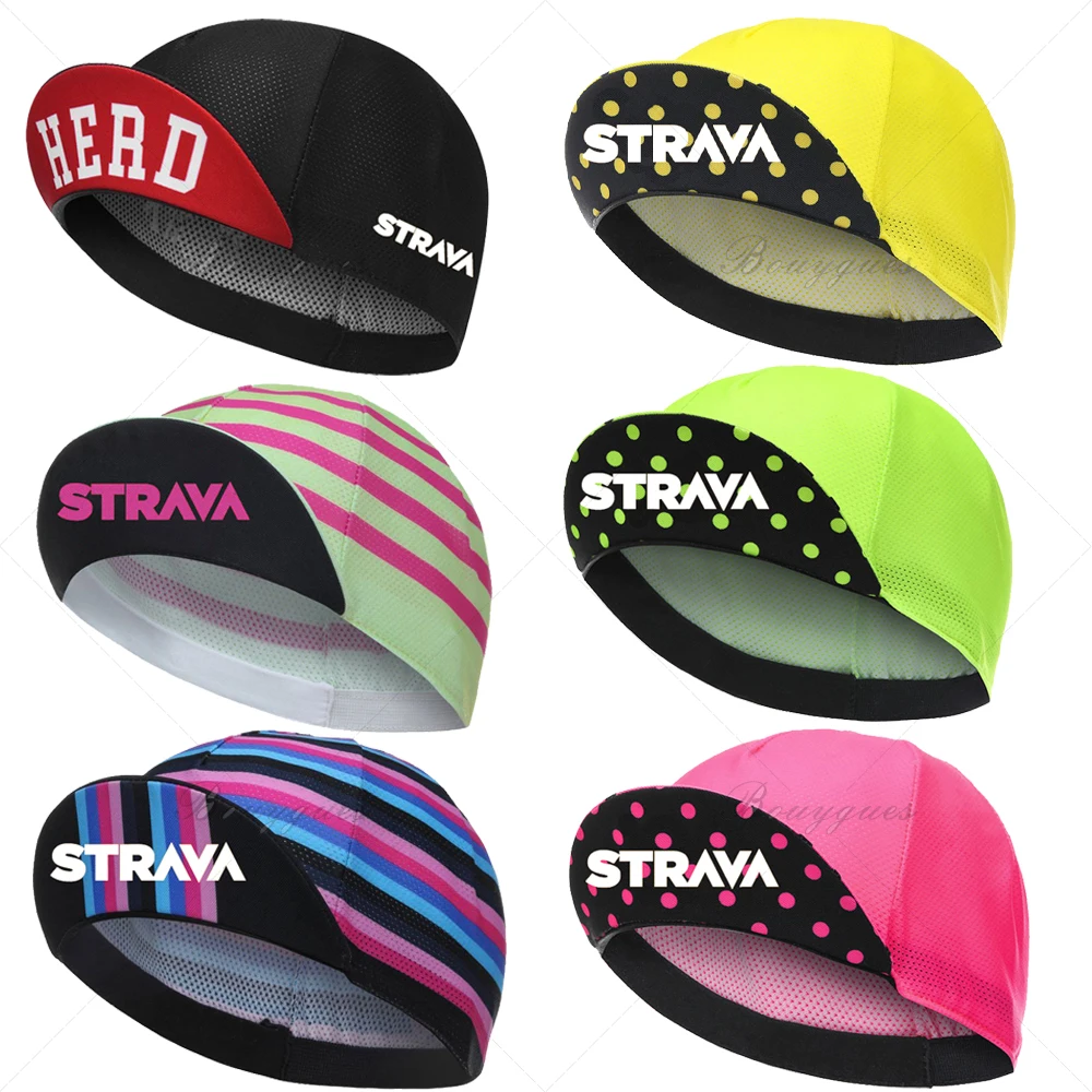 

2022 Outdoor Sport Cycling Caps Bicicleta Wear Hats Breathable Free Size Be Elastic Men And Women Style Bicycle Bike Hat Print
