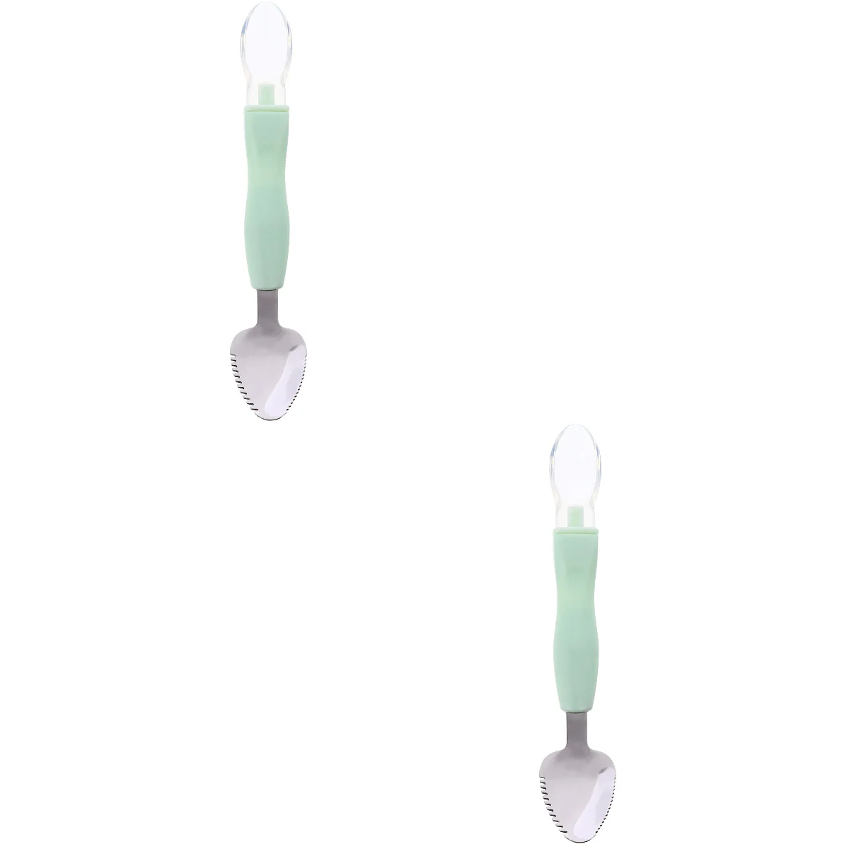 

Ложка для кормления малышей, ложки для фруктов, посуда, самодельная глина, цитрусовый фруктовый лопатка, силиконовый зигзаг