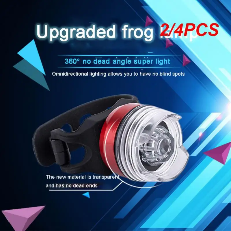 

2/4 шт., водонепроницаемые фонарики для велосипеда, 360 градусов