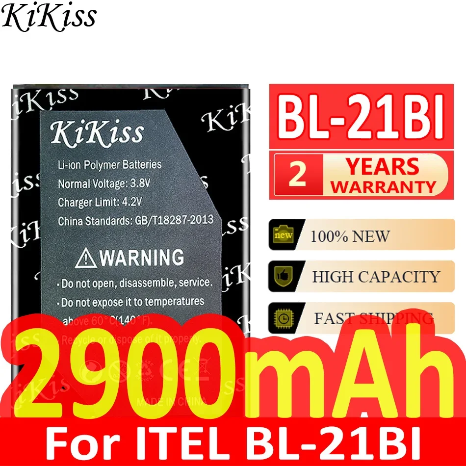

KiKiss Battery For ITEL BL-21BI BL-20HI BL-24EI BL-25BI Batterij + Track NO