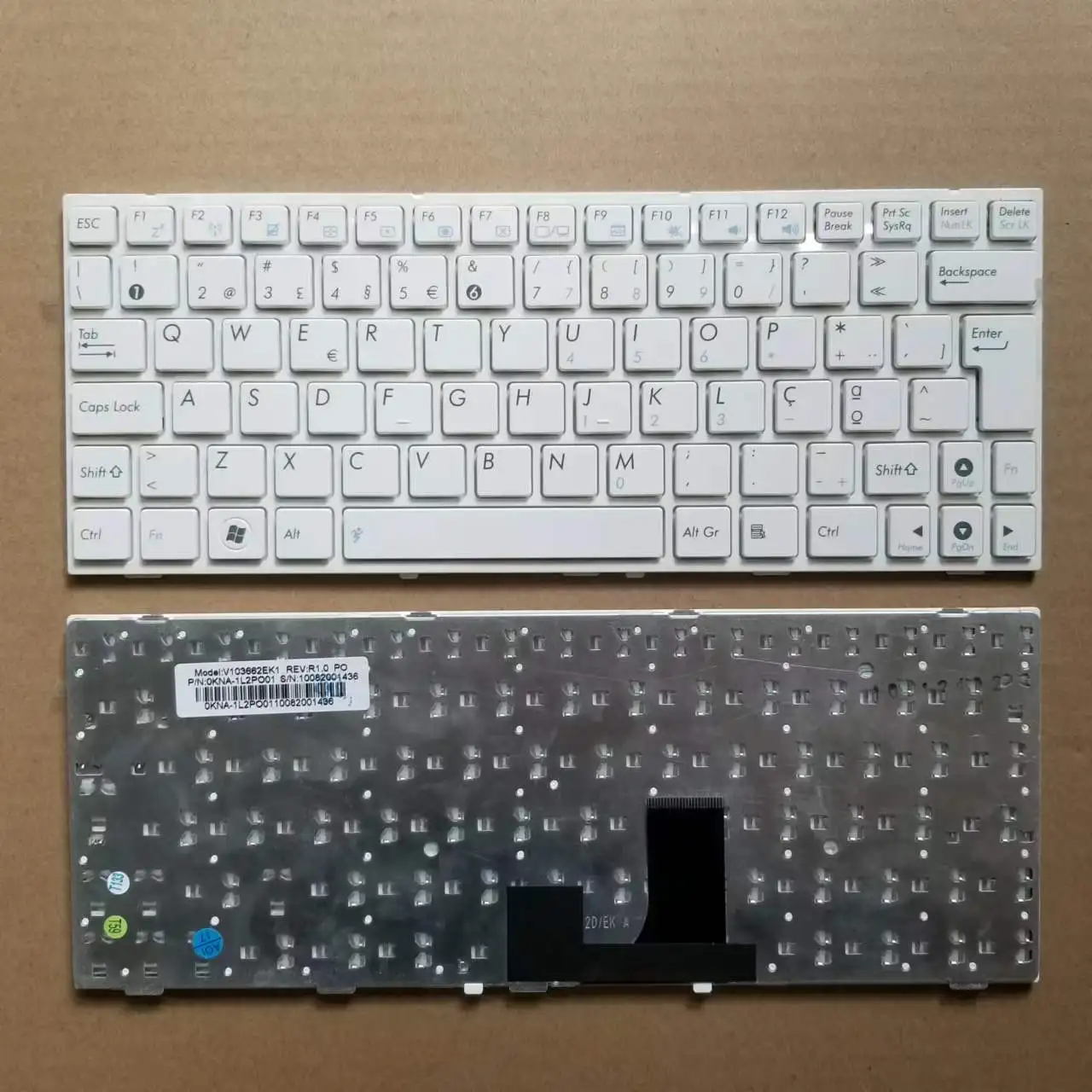 Новая португальская клавиатура для Asus 1005P 1005PE 1005PEG 1005PG 1005PR 1005PX Series PO, белая клавиатура для ноутбука V103662EK1