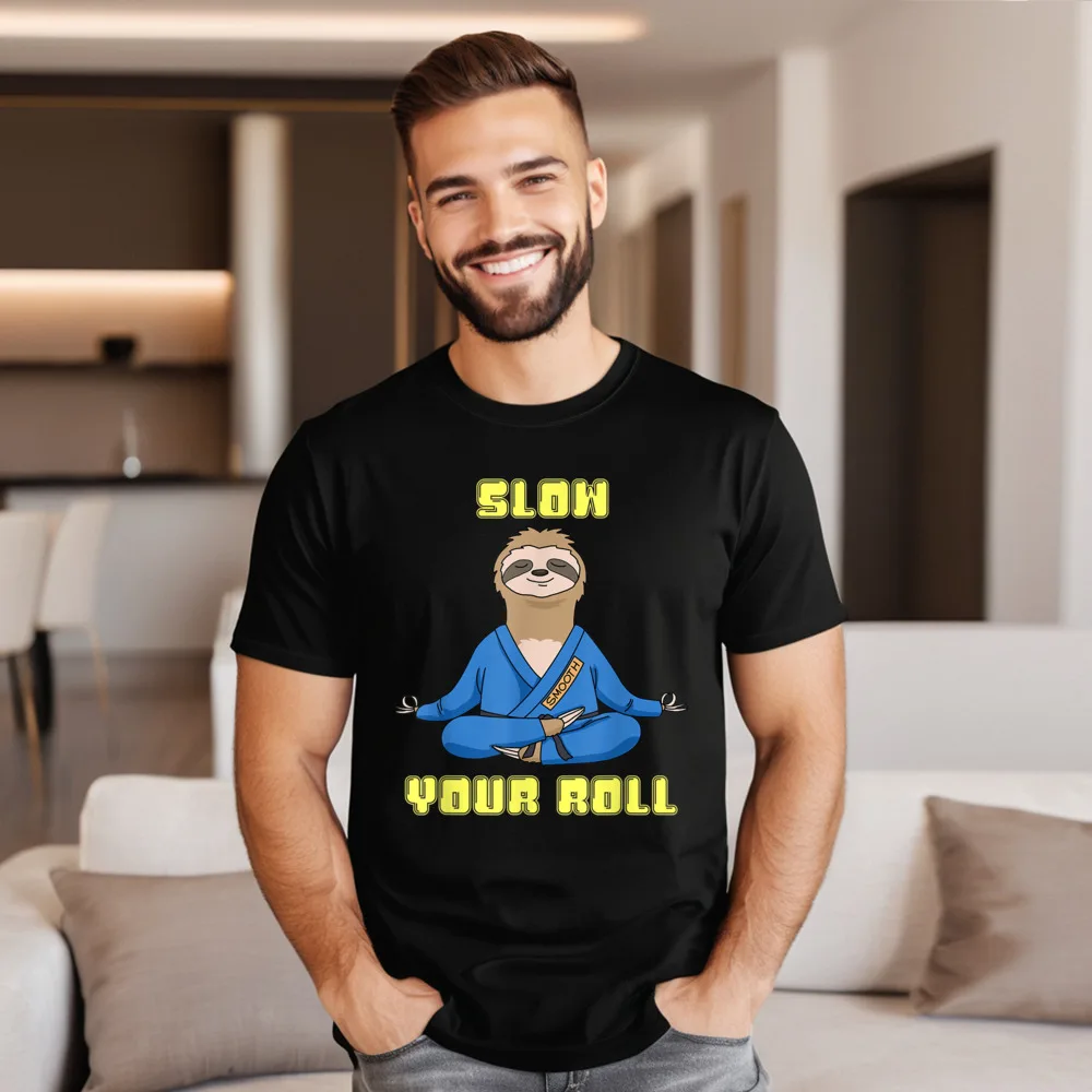 Latest Man Tops &amp Tees Jiu Jitsu Shirts S ow Family T-Shirt 100% Cotton Short Sleeve Print Round Neck