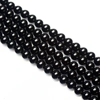 natural black obsidian 10mm round beads semi finished bracelet necklace ear stud pendant diy handmade beaded jewelry