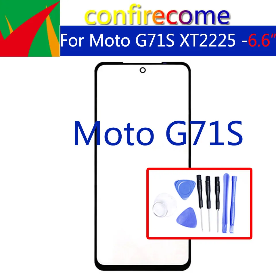 

For Motorola Moto G71s XT2225 Touch Screen Front Outer Glass Panel Lens LCD Front Glass Replacement