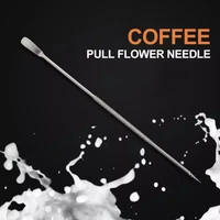 12pcs stainless steel coffee art needles cappuccino barista latte espresso coffee decorating art pen fancy for coffee tools