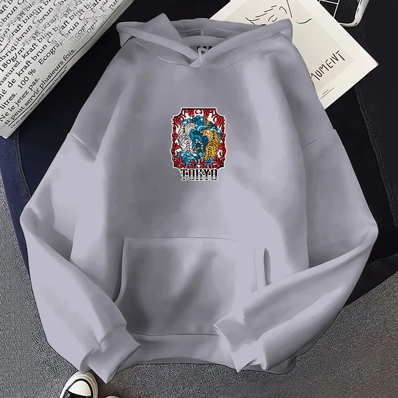

Fashion Hoodies for Men and Women Ukiyoe Tiger Street Hoodies