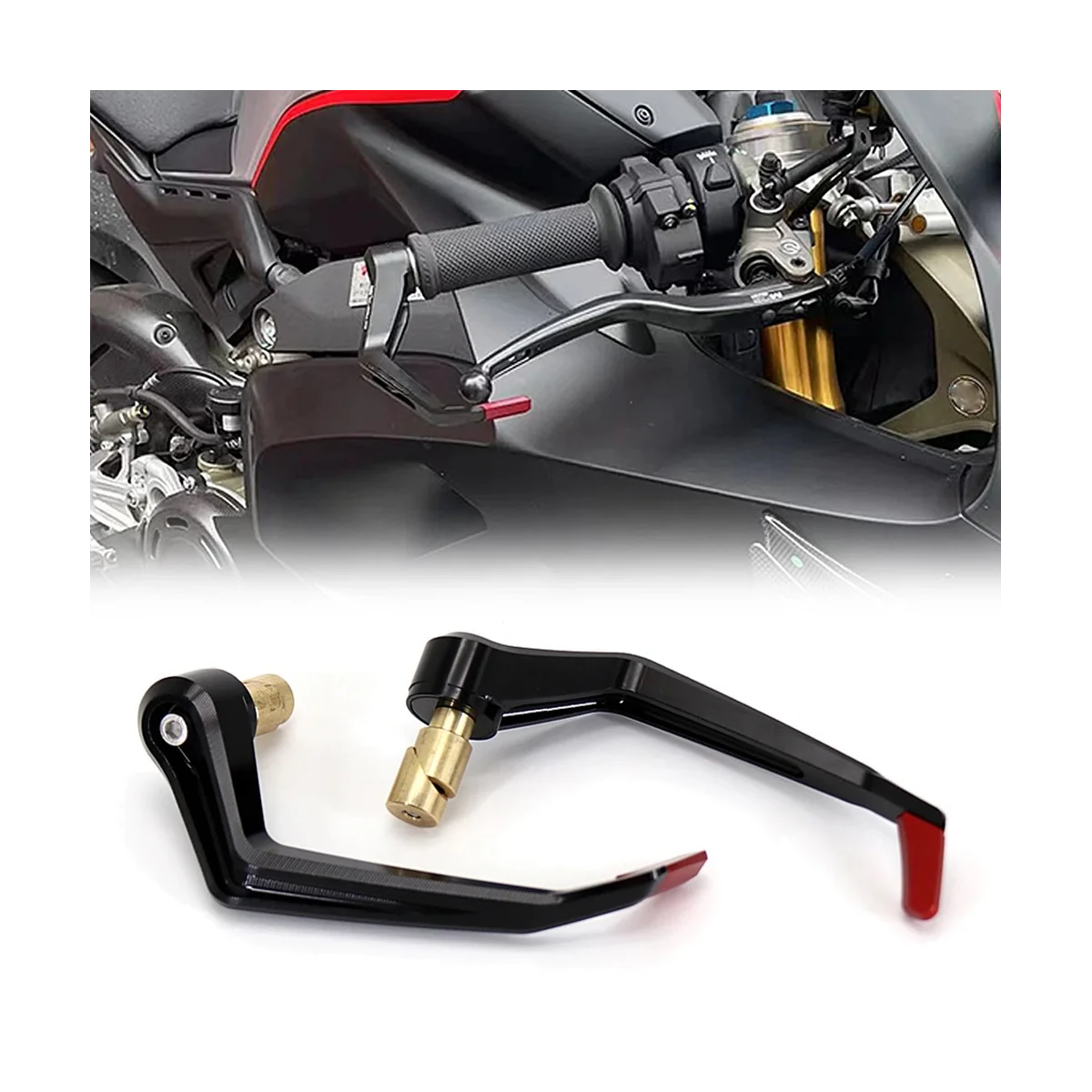 Защитный чехол для рычагов тормозной муфты DUCATI PANIGALE V4 (черный)