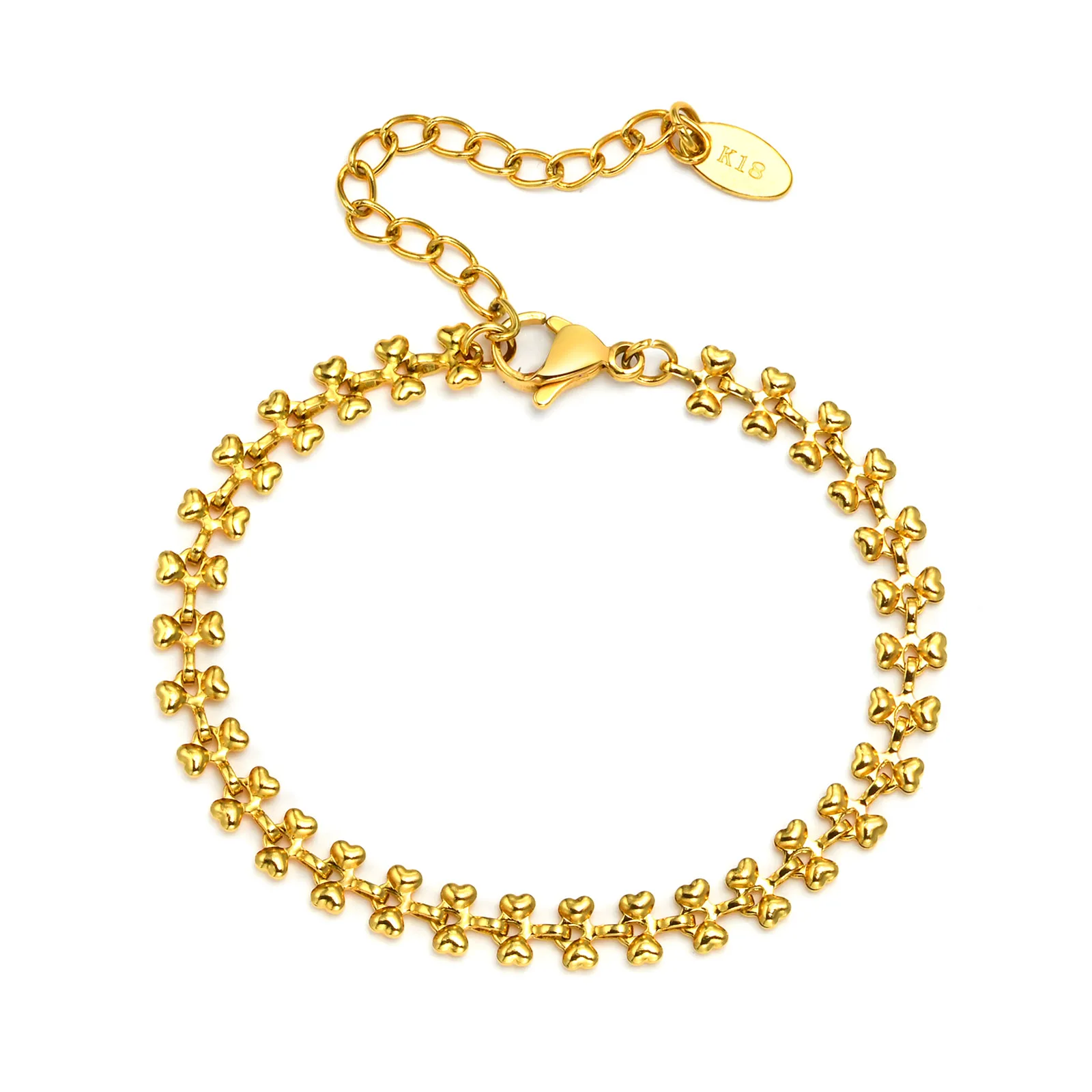 

Цепь с плетением «бабочка» браслет из нержавеющей стали, позолоченный браслет Danity, регулируемые модные минимализм ювелирные изделия