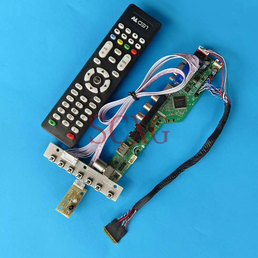 

Fit B156XW04 V6 1366 768 40 Pin LVDS 15.6" Screen Analog TV Signal AV VGA USB HDMI-Compatible LED LCD Controller Driver Board