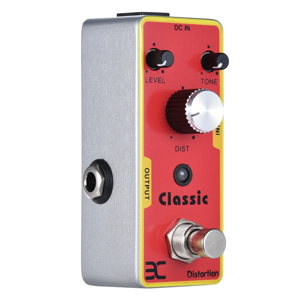 

ENO TC-15 Guitar Effects Processors Effect Pedal Classic Distortion Nano Single True Bypass 9V Musical Movall Tuner Bass