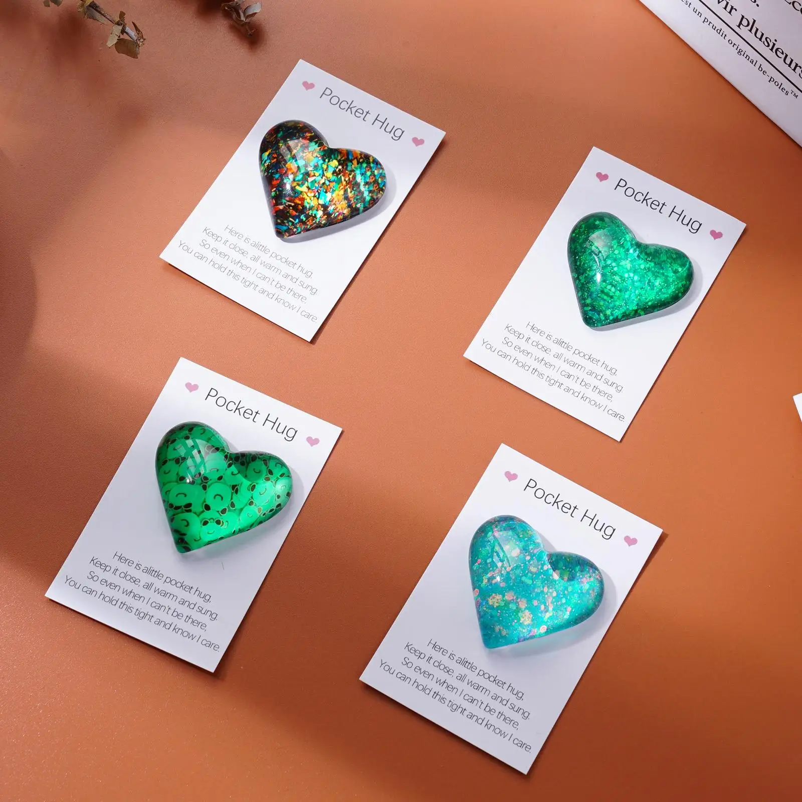 

Pocket Hug Heart Mini Cute Pocket Hug Stationary Cards Special Envelopes Gift Birthday Floral with Encourage Wedding Decora A1L2