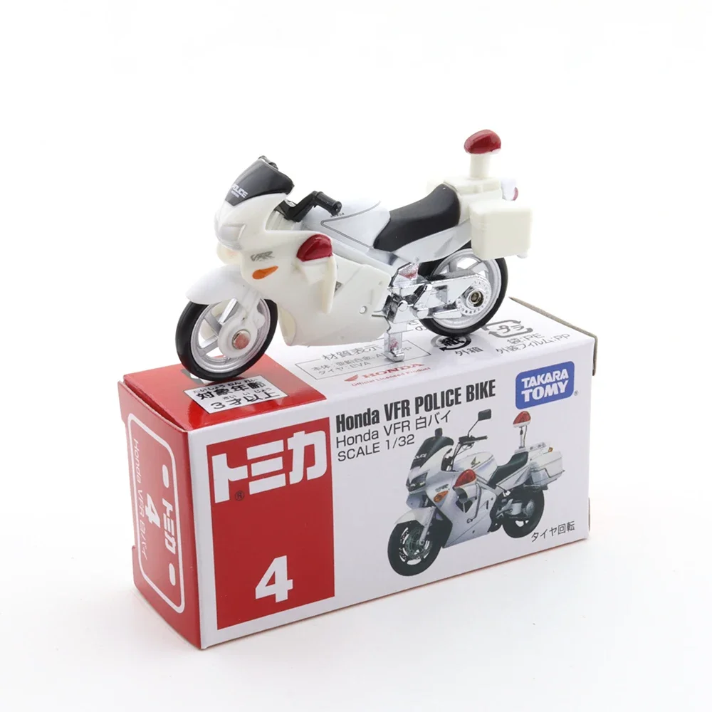 TAKARA TOMY Tomica Diecast No 004 Honda Police Мотоцикл Литая под давлением автомобильная модель