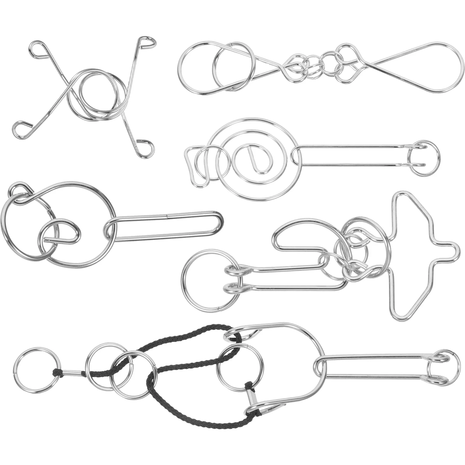 

6 шт., набор металлических пазлов