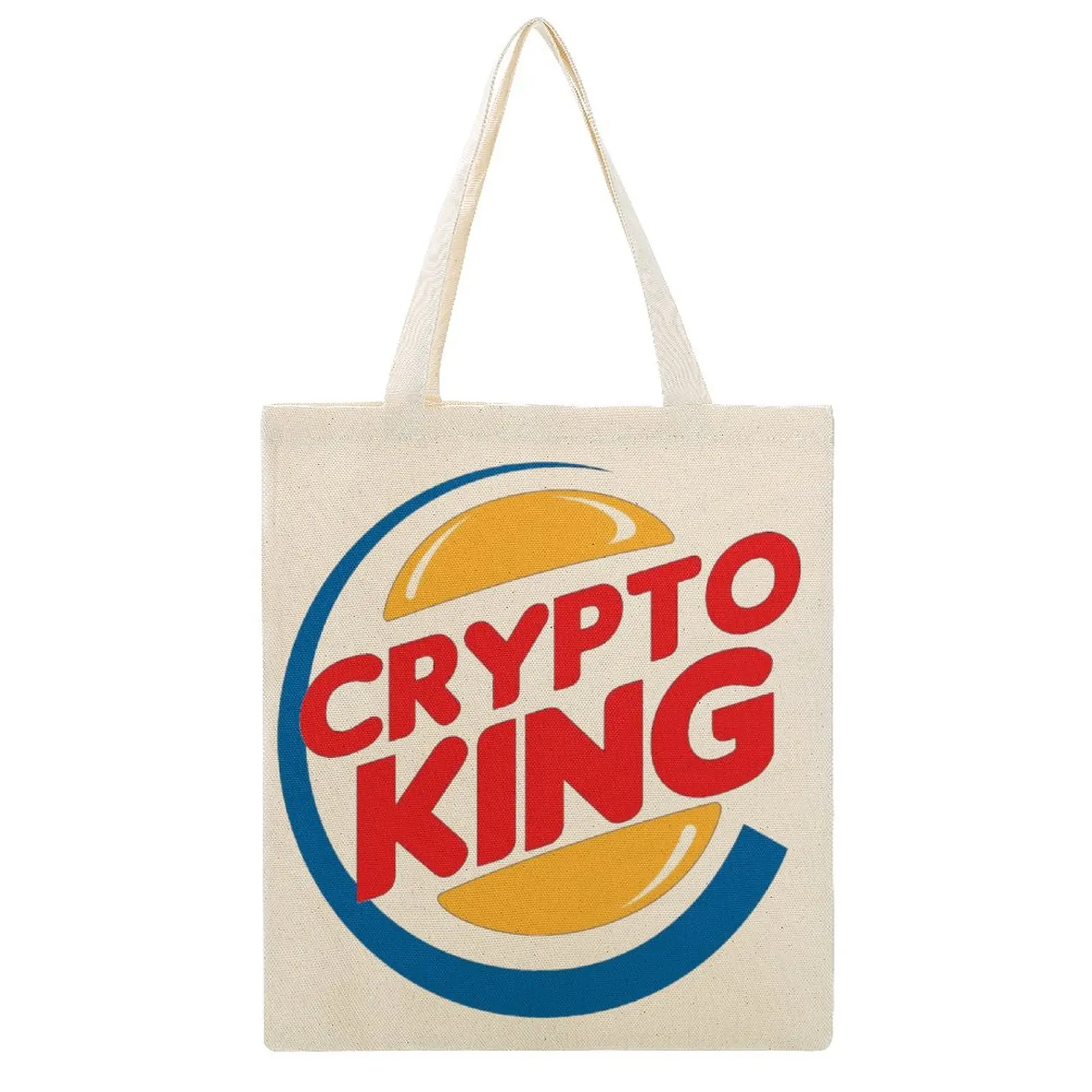 

Large Martin Canvas Crypto King Creative High Quality Handbag Canvas Bag Funny Novelty Knapsack