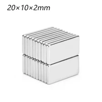 super strong 5102050 pcs 20x10x2mm n35 permanent ndfeb magnet rare earth neodymium square magnet strong magnet