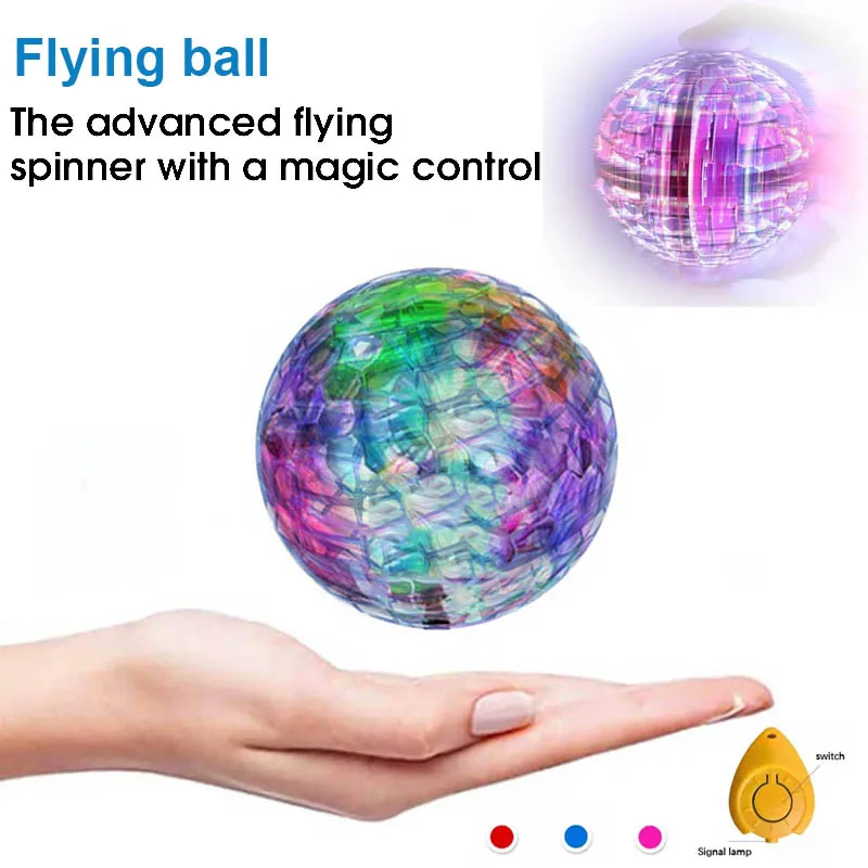 

Flying Ball Boomerang Flyorb Magic With LED Lights Drone Hover Ball Fly Nova Orb Flying Spinner Fidget Toys for Kids Gift