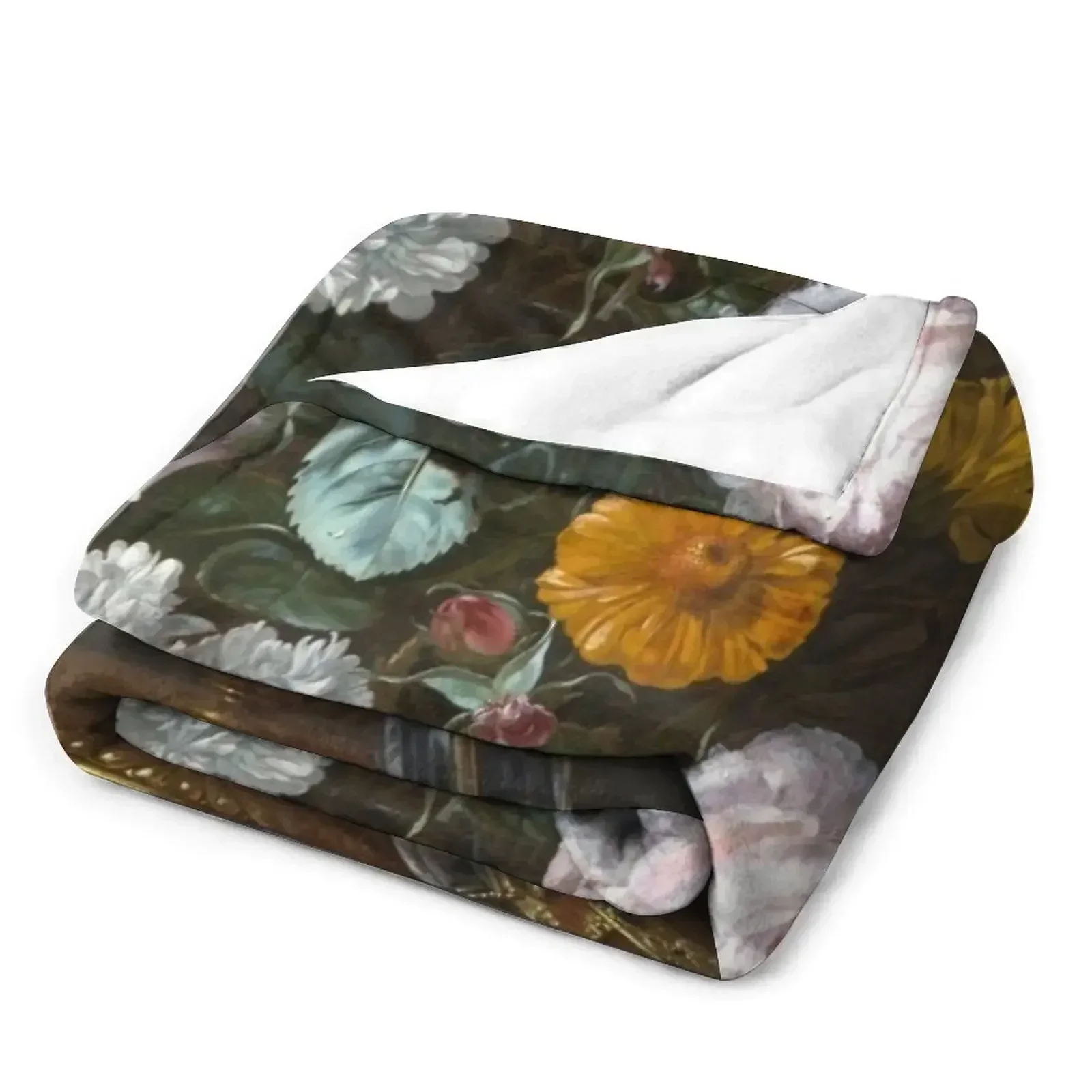 Willem Van Aelst - Vanitas Flower Still Life Пледы для дивана Мягкие кровати Лохматое одеяло