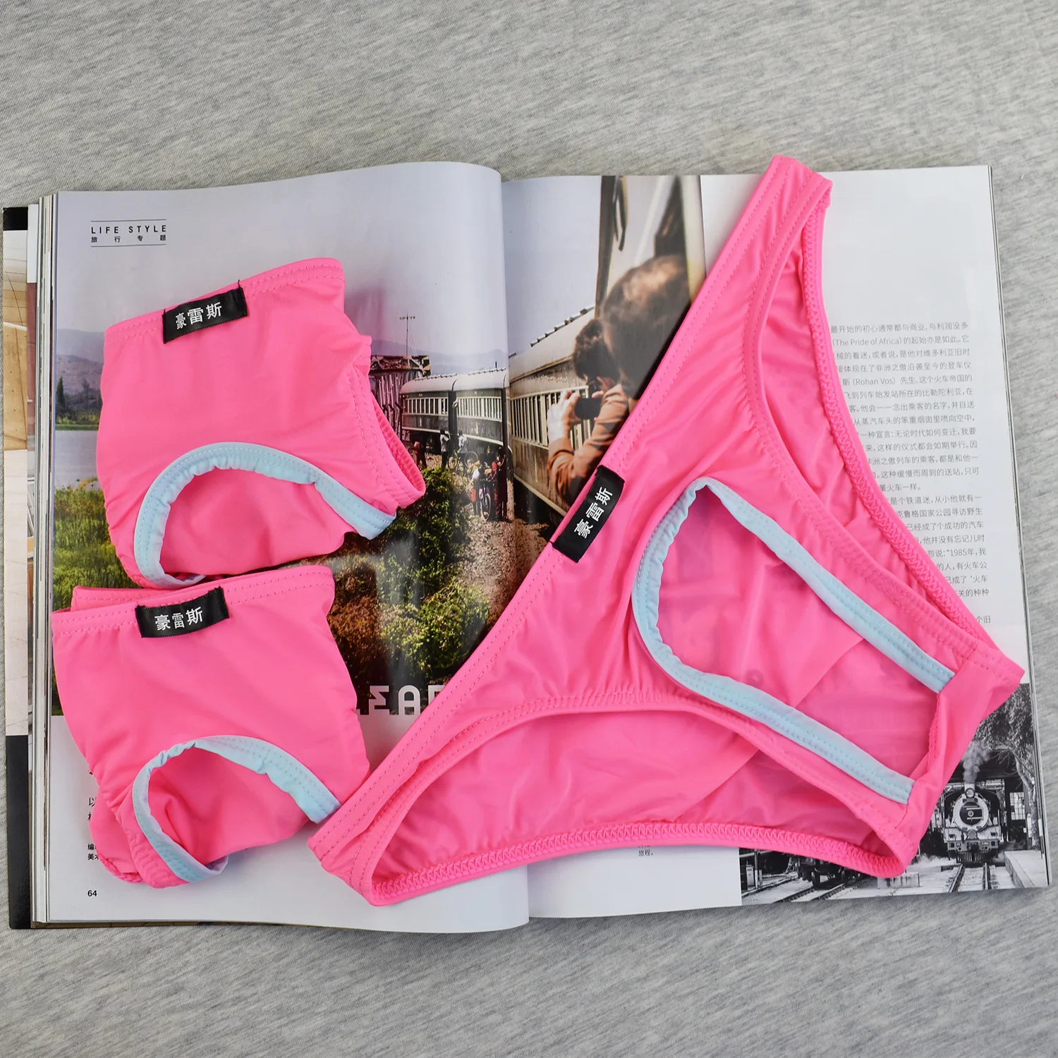 Мужские сексуальные трусы Howeray с отверстием для пениса нижнее белье модные