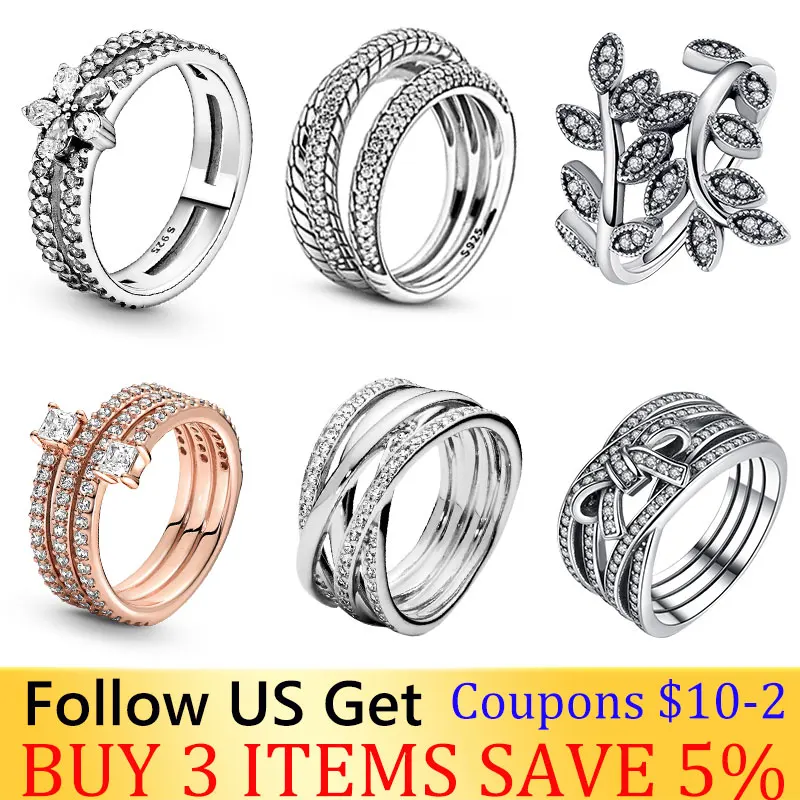 

Hot Sale 925 Sterling Silver Rings Women's Excellent Polished Coil Gift Party & DIY Jewelry Gifts Customization