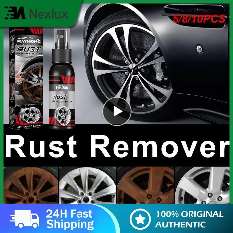 

5/8/10PCS Non-toxic Rust Remover Liquid Metal Surface Chrome Paint Multi-functional Derusting Spray Car Chemicals Products