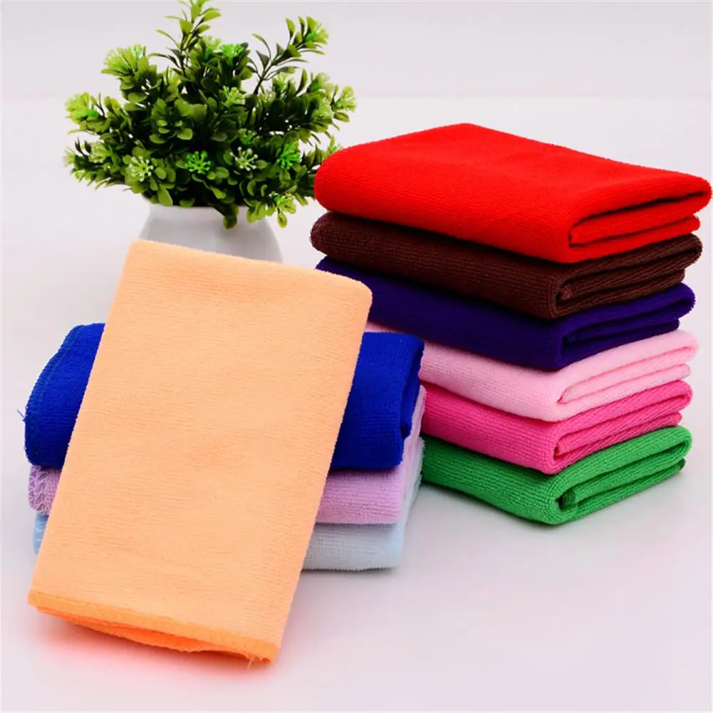 

Soft Comfortable Hand Towels Super Absorbent Quick Drying Square Towel Bathroom Kitchen Accessories (25 X 25cm)