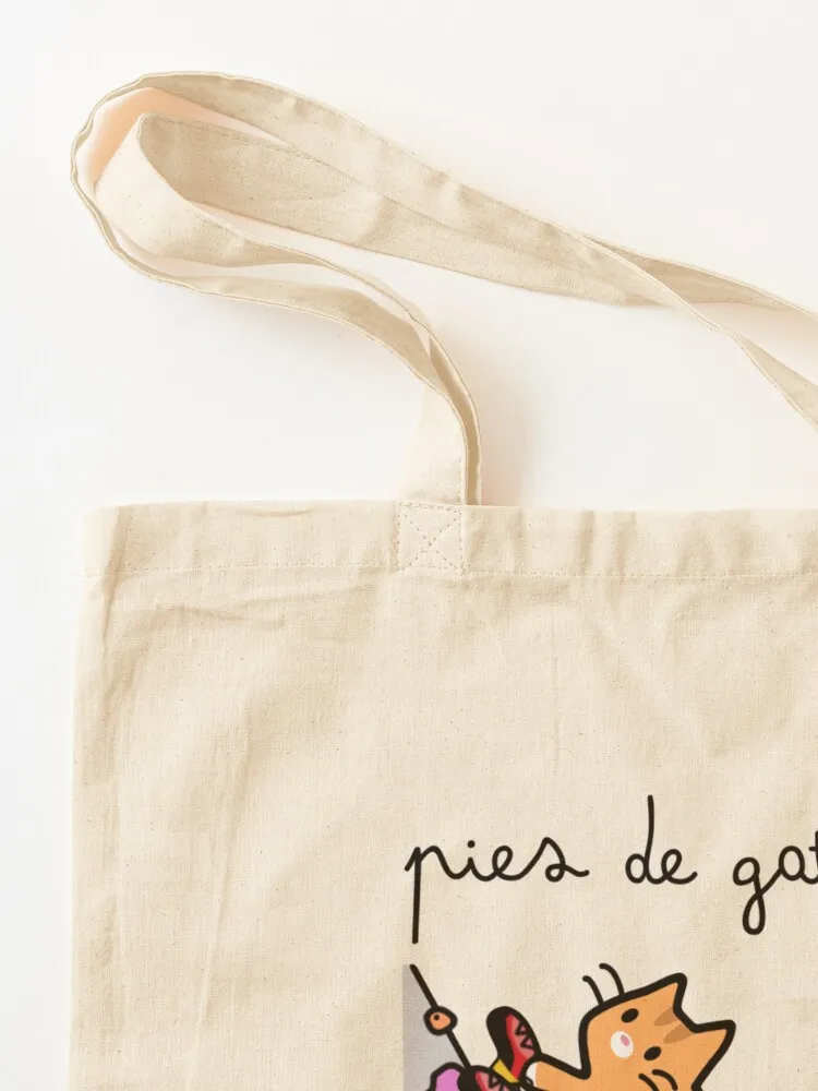 Pies de Gato - Cesar (Tabby) Сумка-тоут с наклейками Сумки для покупок Холщовая сумка большая