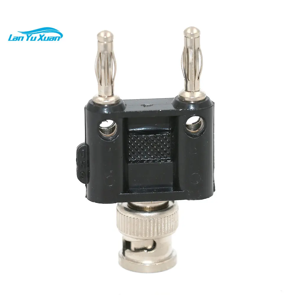 

Ames conversion plug BNC conversion 2 * 4mm banana plug spacing 19mm copper nickel plated AMASS genuine accessories