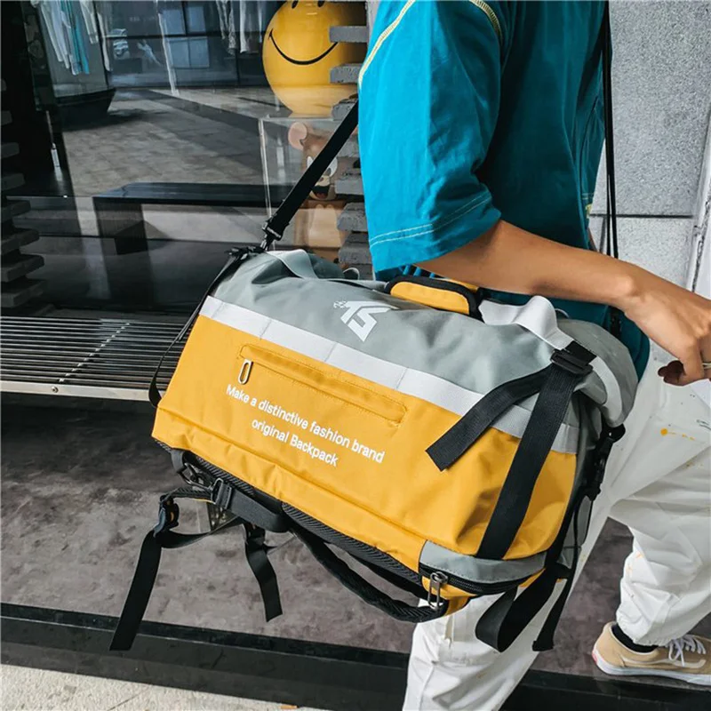 Gym Bag Travel 2023 New Fashion Handbag Shoulder Backpack Outdoor Camping Sports  Fitness Training Student Schoolbag xa44wd