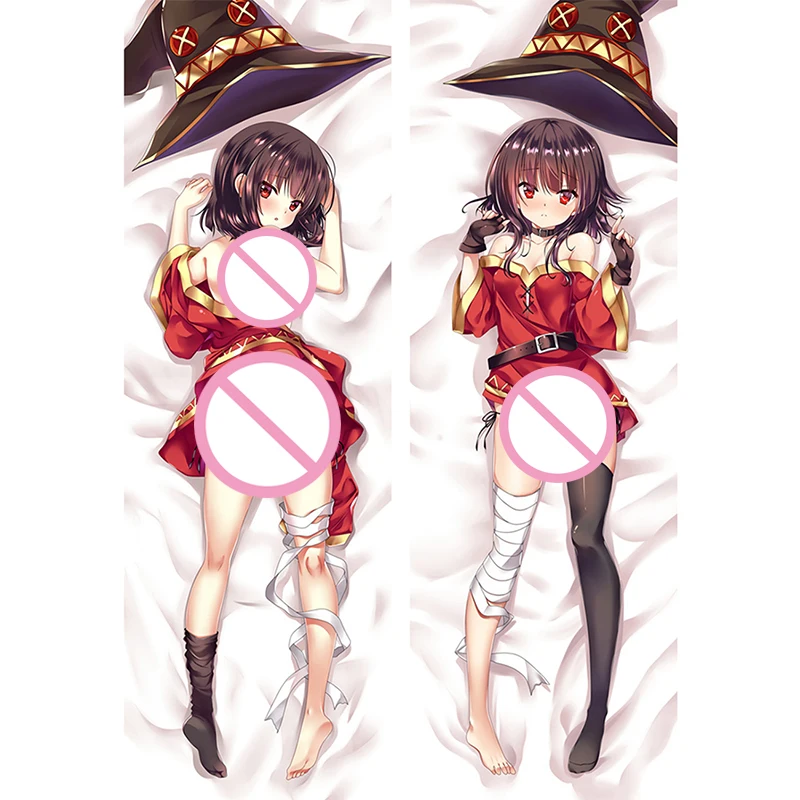 

Konosuba Megumin Hugging Bedding Pillowcase Otaku Body Pillow Cover Anime Dakiamkura Case Soft Cushion Room Gift