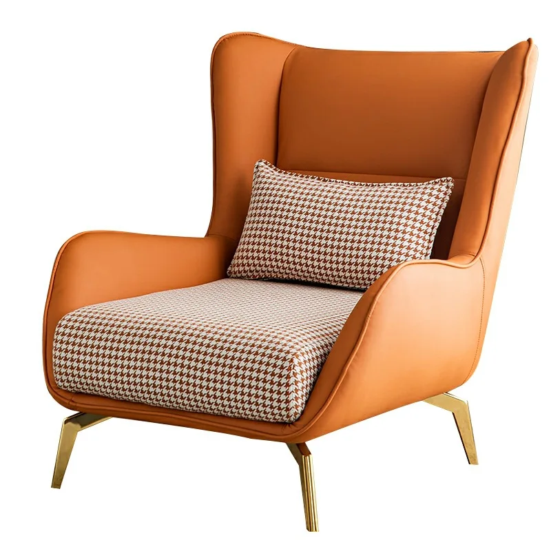 

Nordic Light Luxury Single Sofa Lounge Chairs for bedroom Modern Living Room Chair Small house Furniture Leisure Chair