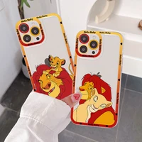 disney cartoon movie lion king phone case for iphone 11 12 13 mini pro max 14 pro max case shell