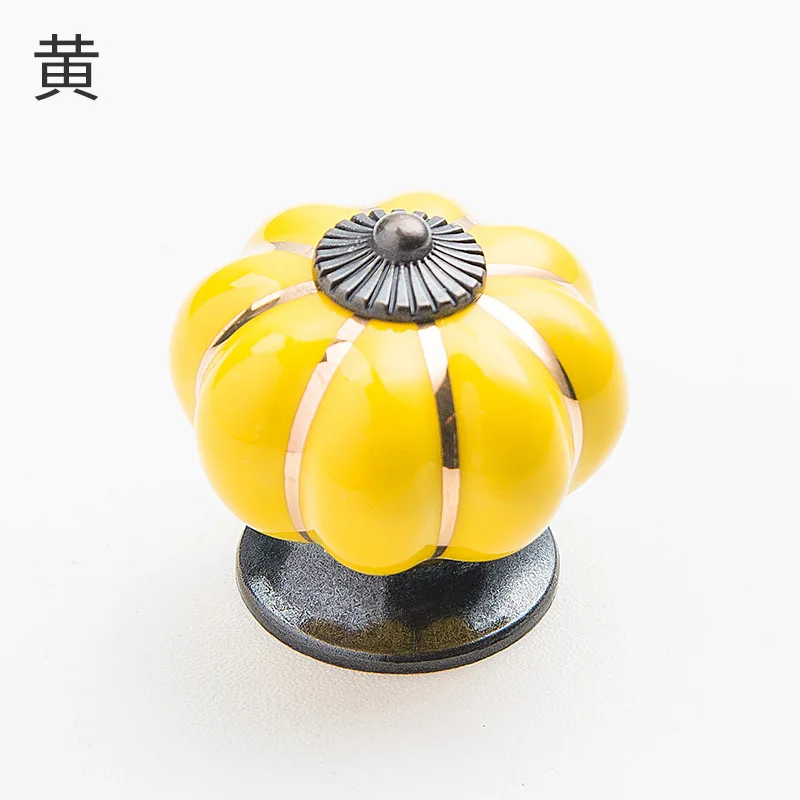 Керамическая ручка для двери тыква