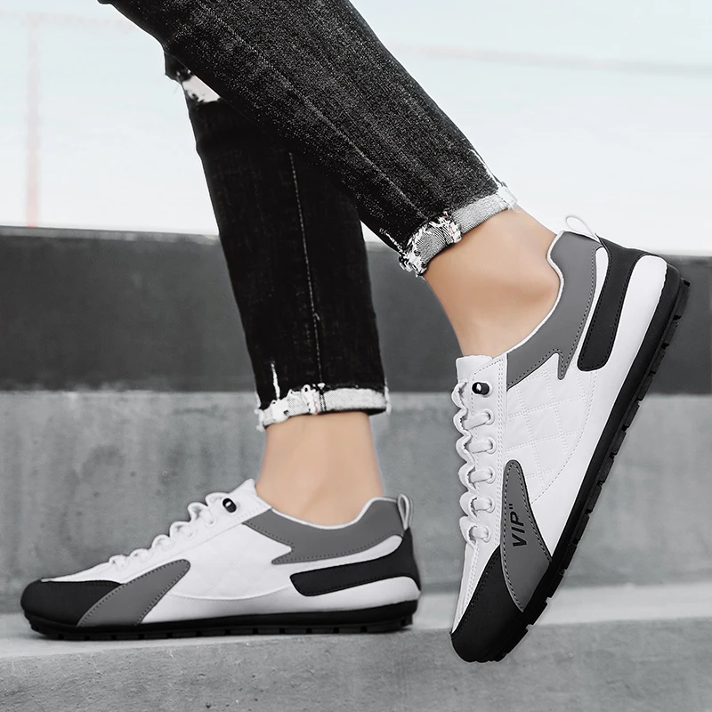 Новая трендовая повседневная обувь на плоской подошве мужские дешевые кроссовки