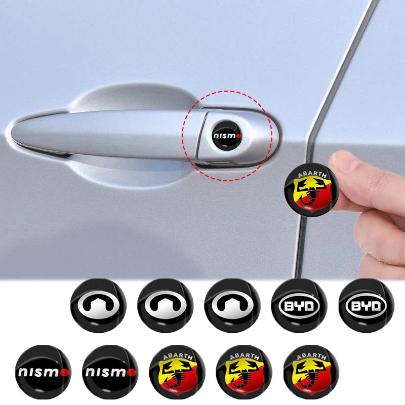 

Car Lock Stickers Keyhole anti-blocking stickers Car decoration For Hyundai SantaSonata Solaris Azera Creta I30 Ix25 Tucson IX35