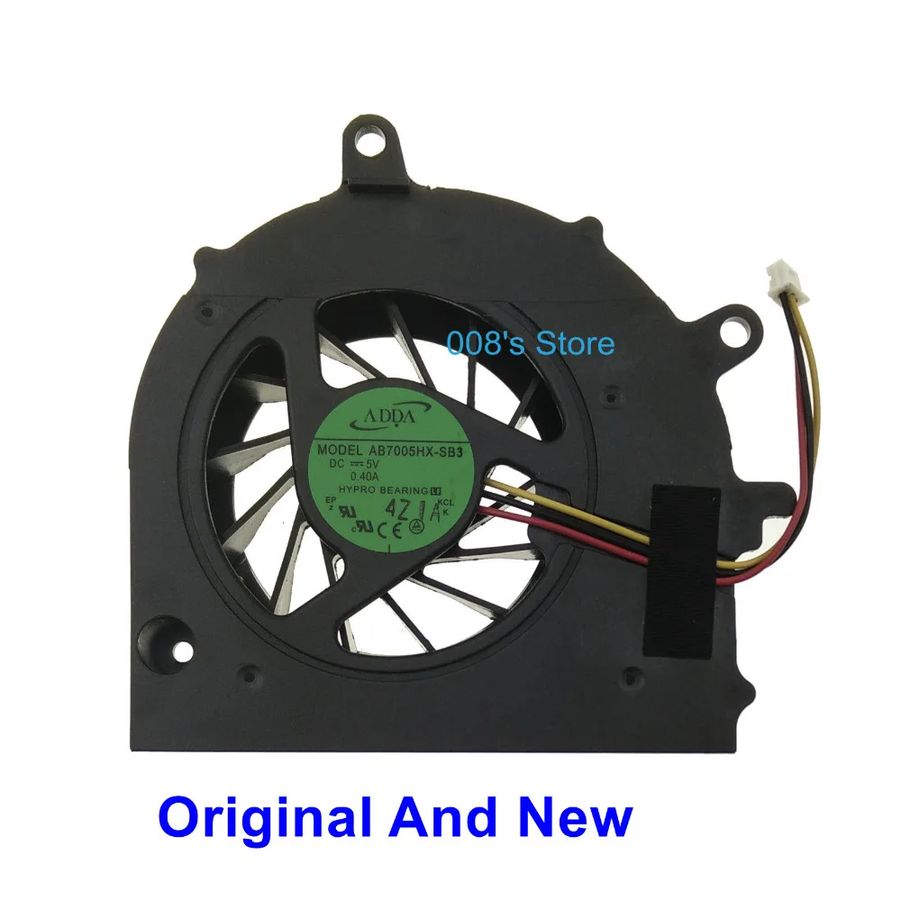 

New CPU Cooling Cooler Fan For Toshiba Satellite A500 A500D A500D-10H A505 For ADDA AB7005HX-SB3 DC 5V 0.40A 3 Pins