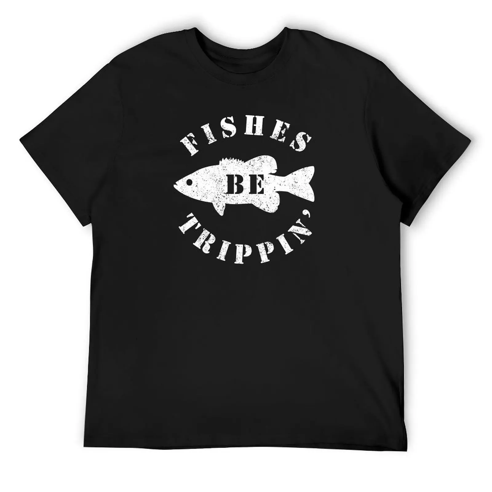 Футболка Fishes Be Trippin' простые футболки с аниме набор футболок для мужчин