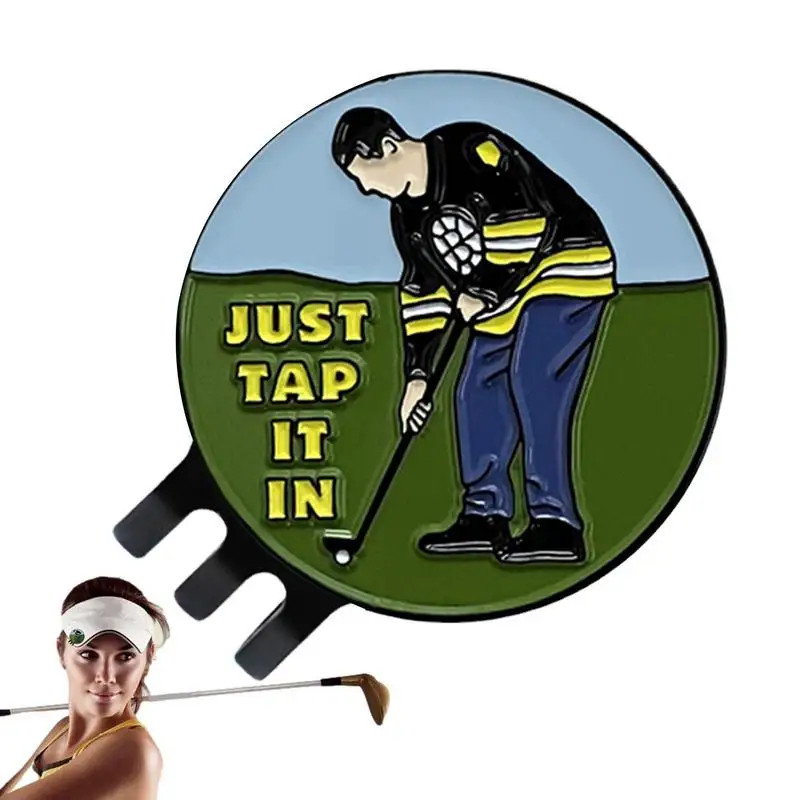 

Golf Ball Marker Hat Clip With Magnet Ball Mark Removable Easy Putt Golf Putting Alignment Aiming Clips Golf Accessories