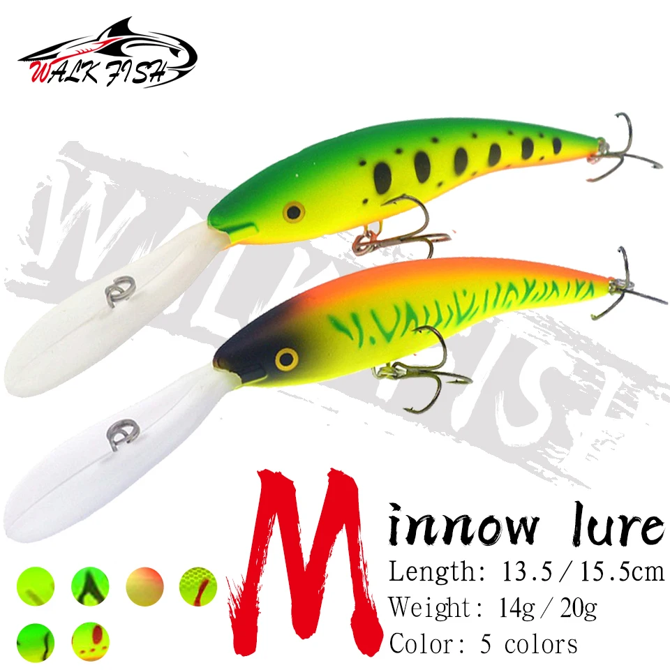 WALK FISH искусственная рыболовная приманка в виде мелкой рыбы 14 г 20 глубокий Воблер
