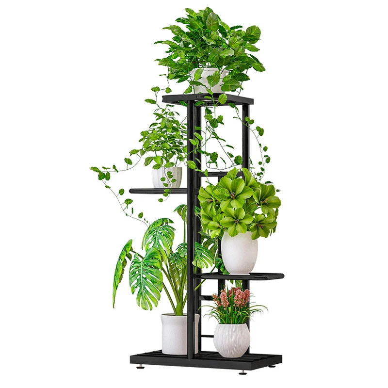 

Iron Multi-layer Green Radish Succulent Balcony Flower Stand