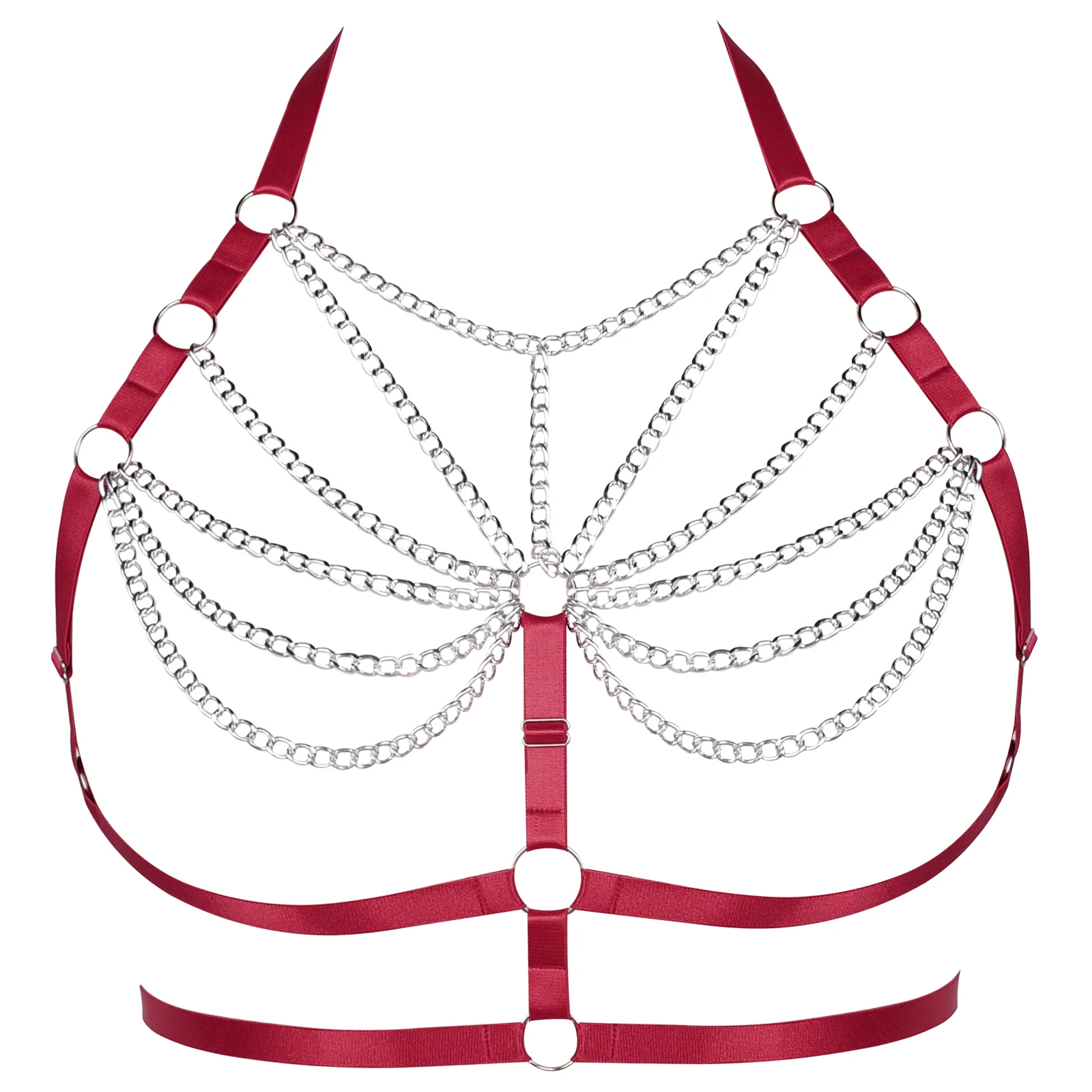 

Women Fetish Bondage Body Cage Sexy Underwear Sexy Body Lingerie Garters Girl Harness Punk Goth Crop Top Harness