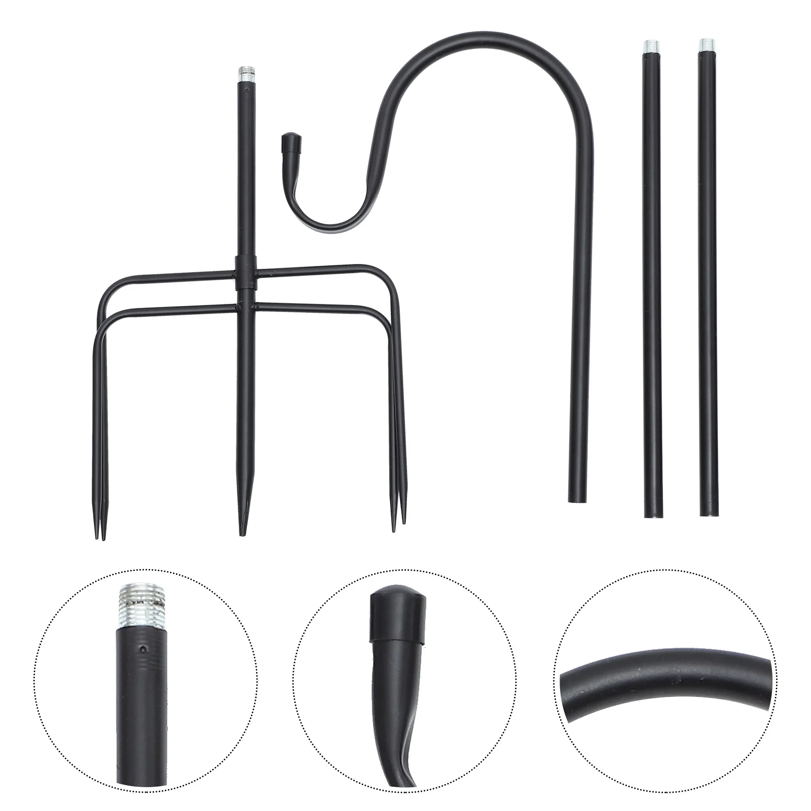 

Hook Garden Hooks Shepherds Shepherd Outdoor Hanger Lantern Pole Bird Stake Hanging Stand Shepards Holder Feeder Iron Heavy Duty